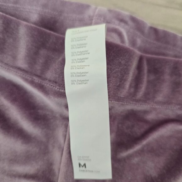 NWT Purple Emma Velour Fabletics Leggings - Picture 3 of 4